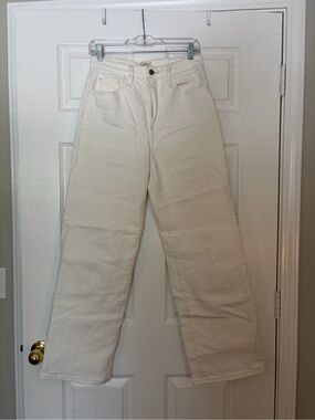 Universal Thread Cream Wide-Leg High-Rise Jeans